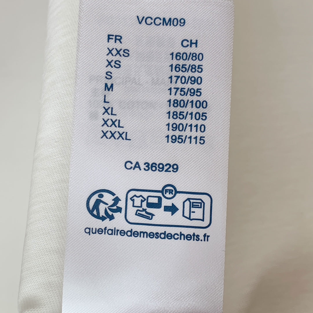 LOUIS VUITTON LV T-SHIRT EMBROIDERED LOGO IN WHITE COTTON 238878