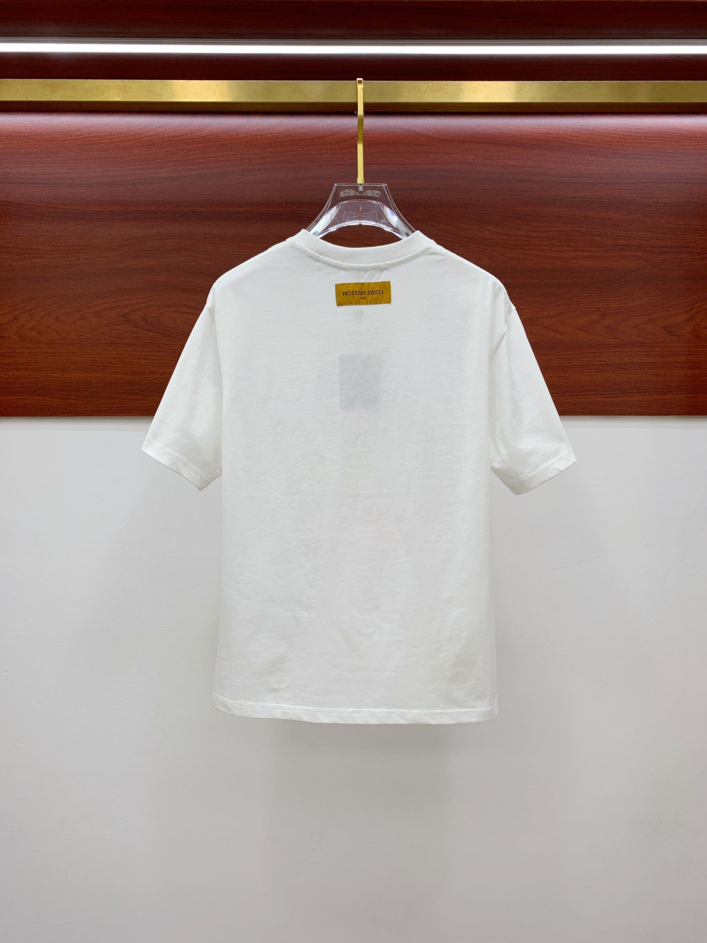 LOUIS VUITTON LV T-SHIRT IN WHITE PURE COTTON CLASSIC LOGO PATTERN 238880
