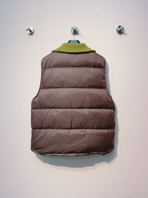 CELINE 25S UFFER VEST WITH KNIT COLLAR 0043
