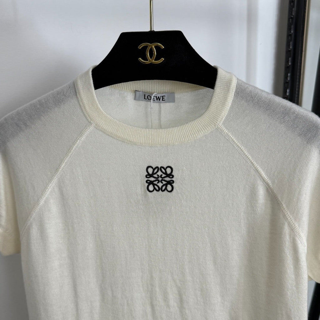 LOEWE SHORT-SLEEVE KNIT TOP STYLE 113