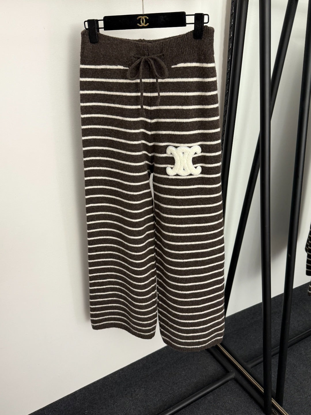 CELINE 25S SWEATER AND WIDE-LEG PANTS SET 0111