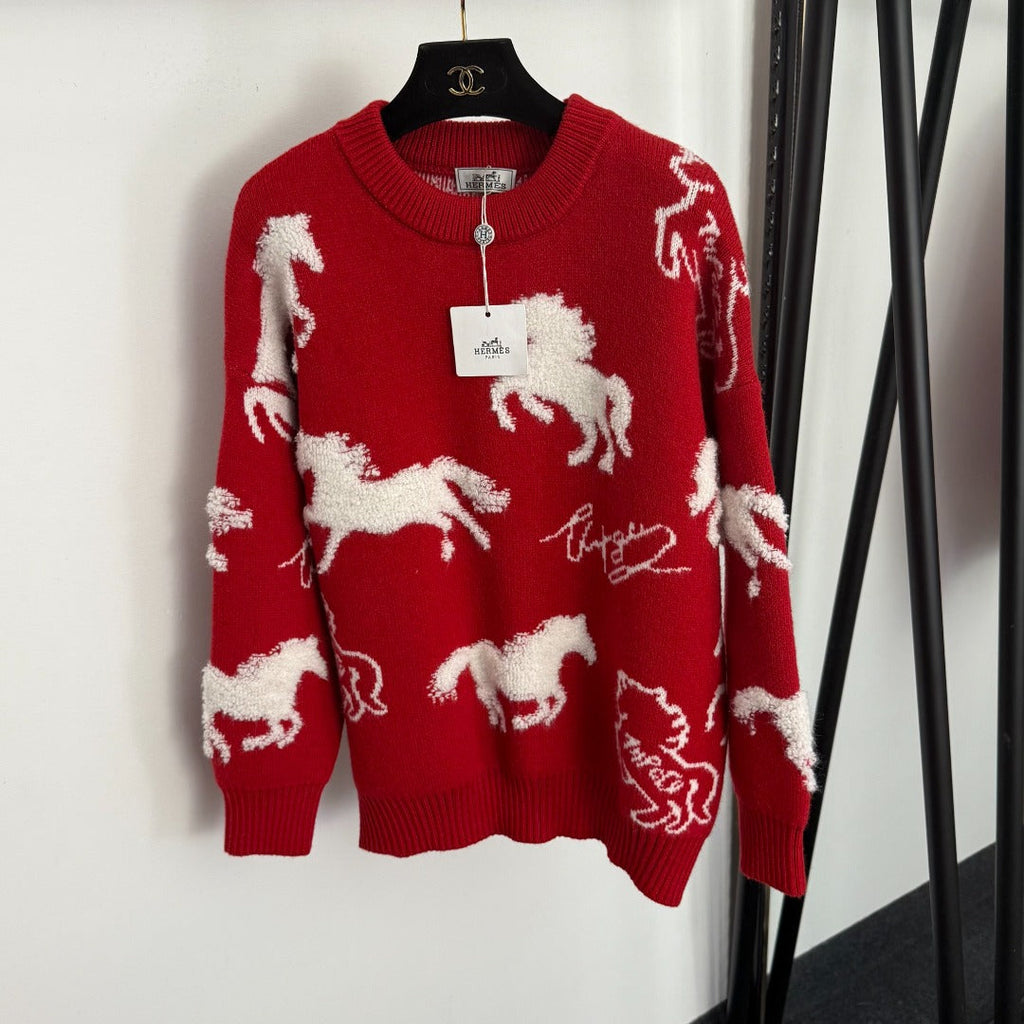 HERMES 25S LONG-SLEEVE SWEATER 468